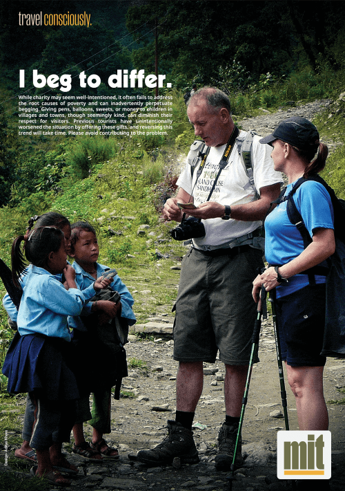  Begging Poster Minimal Impact Travel