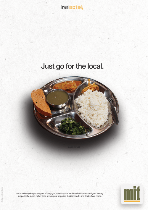  Dal Bhat Poster Minimal Impact Travel