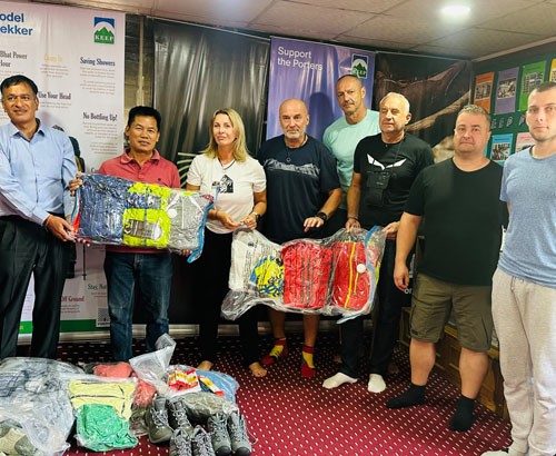 Czech Republic supporters providing support to KEEP’s Porter Clothing & Welfare Centre